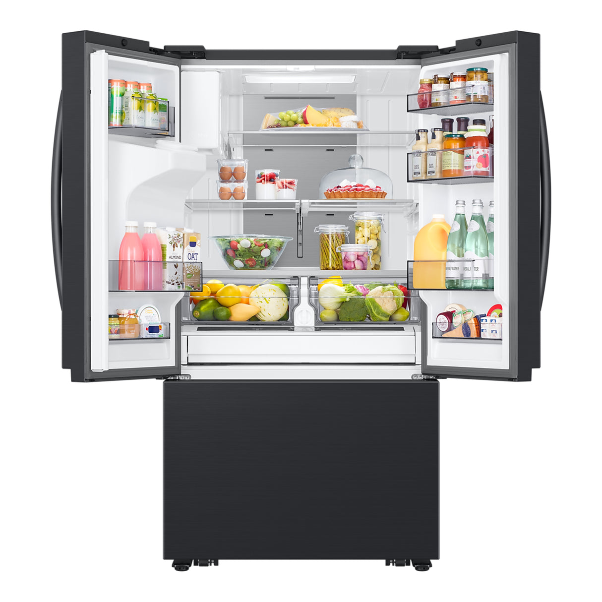 Réfrigérateur portes françaises Inox noir 36po