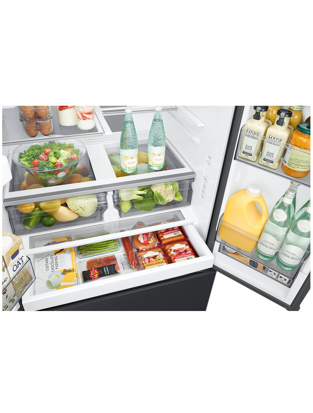 Réfrigérateur portes françaises Inox noir 36po
