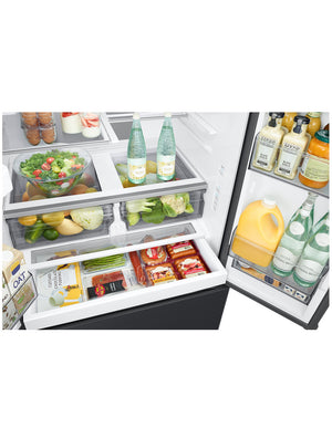 Réfrigérateur portes françaises Inox noir 36po