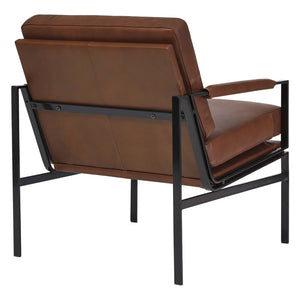 Chaise d'appoint en cuir - Puckman