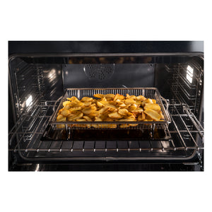 Cuisinière à induction 36 po, 5,7 pi³ Inox noir - Série Héritage avec Air Fry