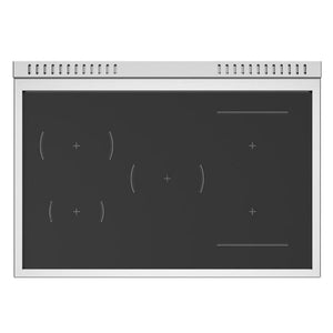 Cuisinière à induction 36 po, 5,7 pi³ Inox noir - Série Héritage avec Air Fry