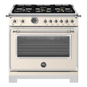 Cuisinière biénergie 36 po, 5,7 pi³ avec 6 brûleurs -  Série Heritage