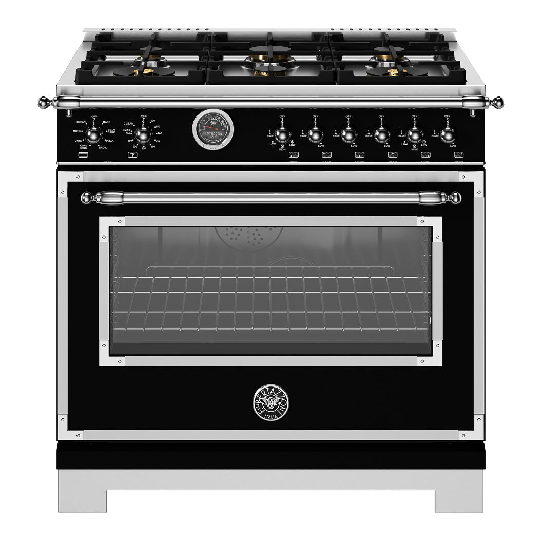 Cuisinière biénergie 36 po, 5,7 pi³ avec 6 brûleurs -  Série Heritage