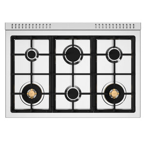 Cuisinière biénergie 36 po, 5,7 pi³ avec 6 brûleurs -  Série Heritage