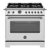 Cuisinière biénergie 36 po, 5,7 pi³ avec 6 brûleurs -  Série Heritage