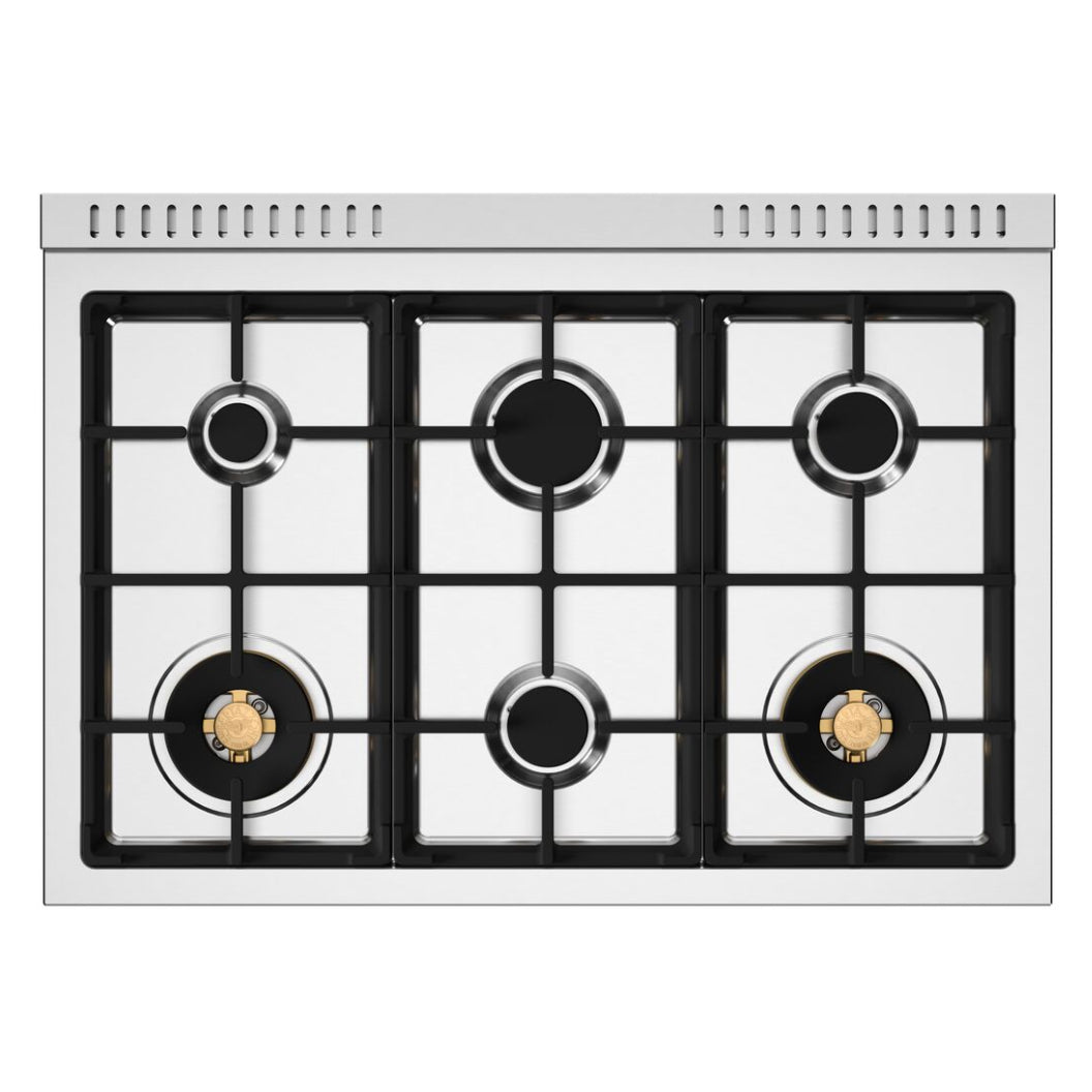 Cuisinière à gaz 36 po, 5,9pi³ avec 6 brûleurs - Série Heritage