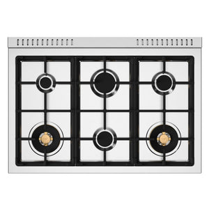 Cuisinière à gaz 36 po, 5,9pi³ avec 6 brûleurs - Série Heritage