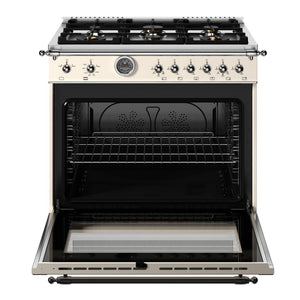 Cuisinière à gaz 36 po, 5,9pi³ avec 6 brûleurs - Série Heritage