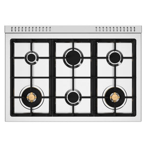 Cuisinière à gaz 36 po, 5,9pi³ avec 6 brûleurs - Série Heritage