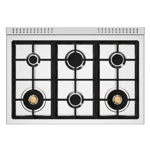 Cuisinière à gaz 36 po, 5,9pi³ avec 6 brûleurs - Série Heritage