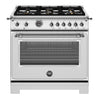 Cuisinière à gaz 36 po, 5,9pi³ avec 6 brûleurs - Série Heritage