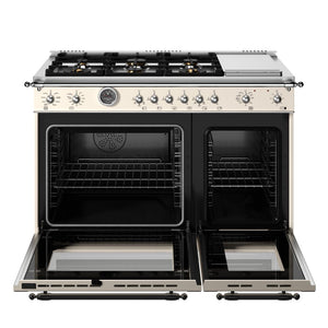 Cuisinière biénergie avec plaque de cuisson électrique 48po - Série Heritage