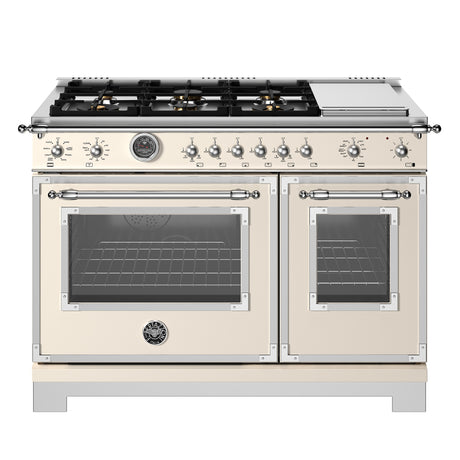 Cuisinière biénergie avec plaque de cuisson électrique 48po - Série Heritage