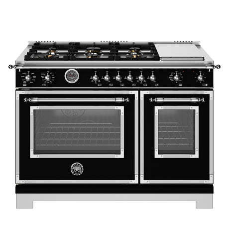 Cuisinière biénergie avec plaque de cuisson électrique 48po - Série Heritage