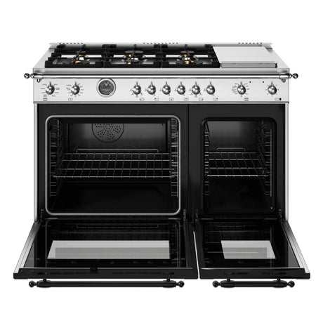 Cuisinière biénergie avec plaque de cuisson électrique 48po - Série Heritage