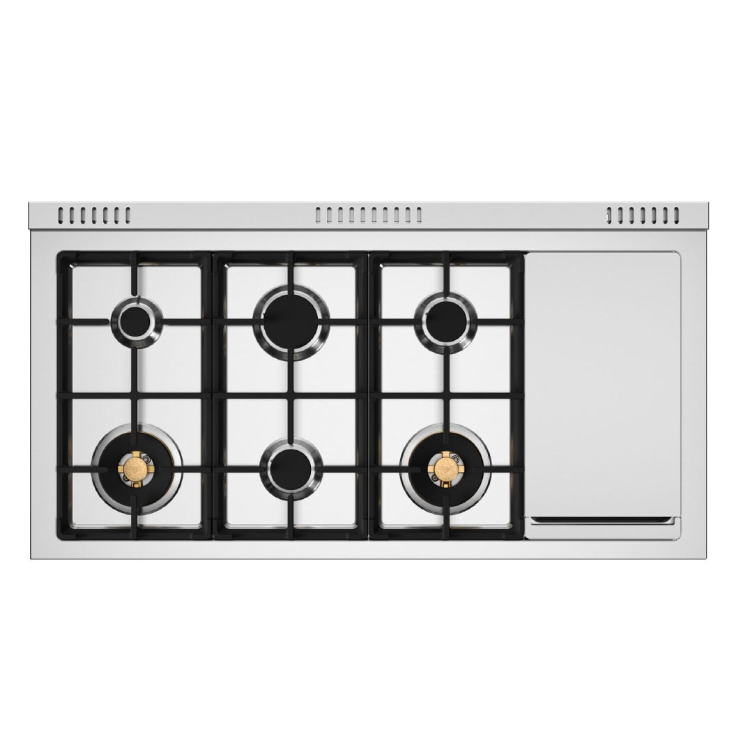 Cuisinière biénergie avec plaque de cuisson électrique 48po - Série Heritage