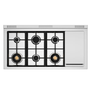 Cuisinière biénergie avec plaque de cuisson électrique 48po - Série Heritage
