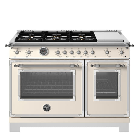 Cuisinière à gaz 48 po,  4,7 pi³ avec 6 brûleurs - Série Héritage