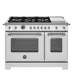 Cuisinière à gaz 48 po,  4,7 pi³ avec 6 brûleurs - Série Héritage