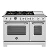Cuisinière à gaz 48 po,  4,7 pi³ avec 6 brûleurs - Série Héritage