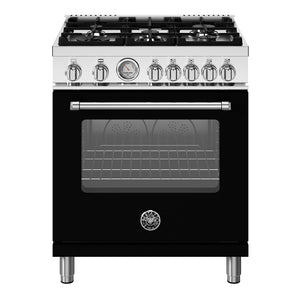 Cuisinière au gaz 30 po, 4,7 pi³ noir - Série Master avec 5 brûleurs MonoBloc en fonte