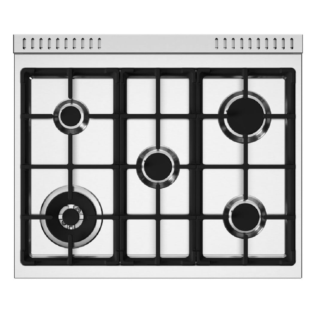 Cuisinière au gaz 30 po, 4,7 pi³ Inox - Série Master avec 5 brûleurs MonoBloc en fonte