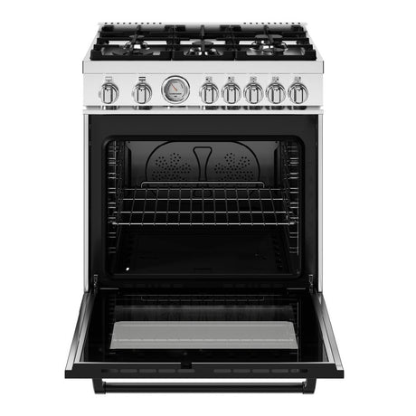 Cuisinière au gaz 30 po, 4,7 pi³ Inox - Série Master avec 5 brûleurs MonoBloc en fonte