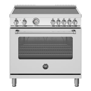 Cuisinière à induction 36 po, 5,9 pi³ Inox avec Convection double - Série Master