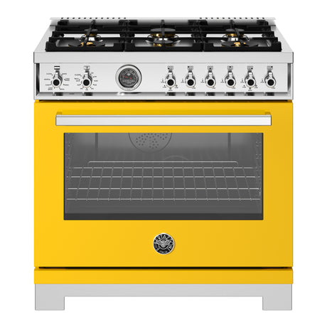Cuisinière biénergie 36 po. 5,7 pi³ avec 6 brûleurs - Série professionnelle