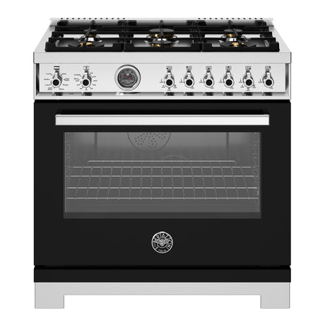 Cuisinière biénergie 36 po. 5,7 pi³ avec 6 brûleurs - Série professionnelle