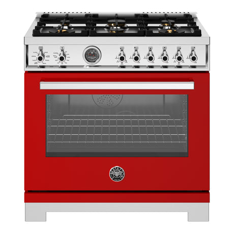 Cuisinière biénergie 36 po. 5,7 pi³ avec 6 brûleurs - Série professionnelle