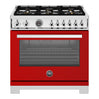 Cuisinière biénergie 36 po. 5,7 pi³ avec 6 brûleurs - Série professionnelle