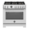 Cuisinière biénergie 36 po. 5,7 pi³ avec 6 brûleurs - Série professionnelle