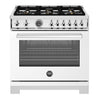 Cuisinière à gaz 36 po, 5,9 pi³ avec 6 brûleurs - Série Professionnelle