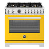 Cuisinière à gaz 36 po, 5,9 pi³ avec 6 brûleurs - Série Professionnelle