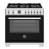 Cuisinière à gaz 36 po, 5,9 pi³ avec 6 brûleurs - Série Professionnelle