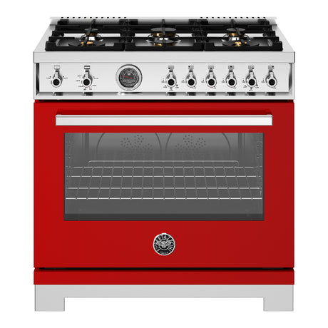 Cuisinière à gaz 36 po, 5,9 pi³ avec 6 brûleurs - Série Professionnelle