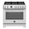 Cuisinière à gaz 36 po, 5,9 pi³ avec 6 brûleurs - Série Professionnelle