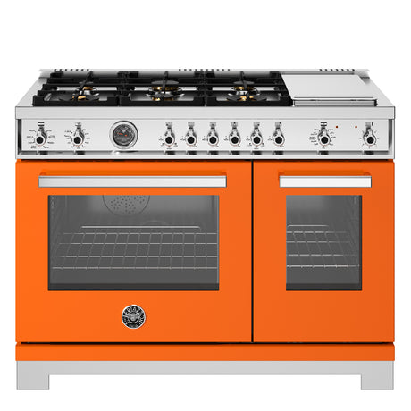 Cuisinière biénergie 48 po 4,6 pi³ avec 6 brûleurs - Série professionnelle