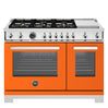 Cuisinière à gaz 48 po, 4,7 pi³ avec 6 brûleurs - Série Professionnelle