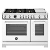 Cuisinière à gaz 48 po, 4,7 pi³ avec 6 brûleurs - Série Professionnelle