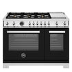 Cuisinière à gaz 48 po, 4,7 pi³ avec 6 brûleurs - Série Professionnelle