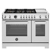 Cuisinière à gaz 48 po, 4,7 pi³ avec 6 brûleurs - Série Professionnelle