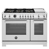 Cuisinière à gaz 48 po, 4,7 pi³ avec 6 brûleurs - Série Professionnelle