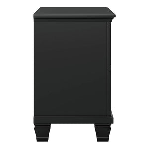 Table de chevet Noir en bois - Lanolee