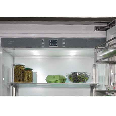 Réfrigérateur à congélateur inférieur profondeur comptoir 36 po, 18,5 pi³ Inox - Sofia Pro