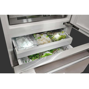 Réfrigérateur à congélateur inférieur profondeur comptoir 36 po, 18,5 pi³ Inox - Sofia Pro