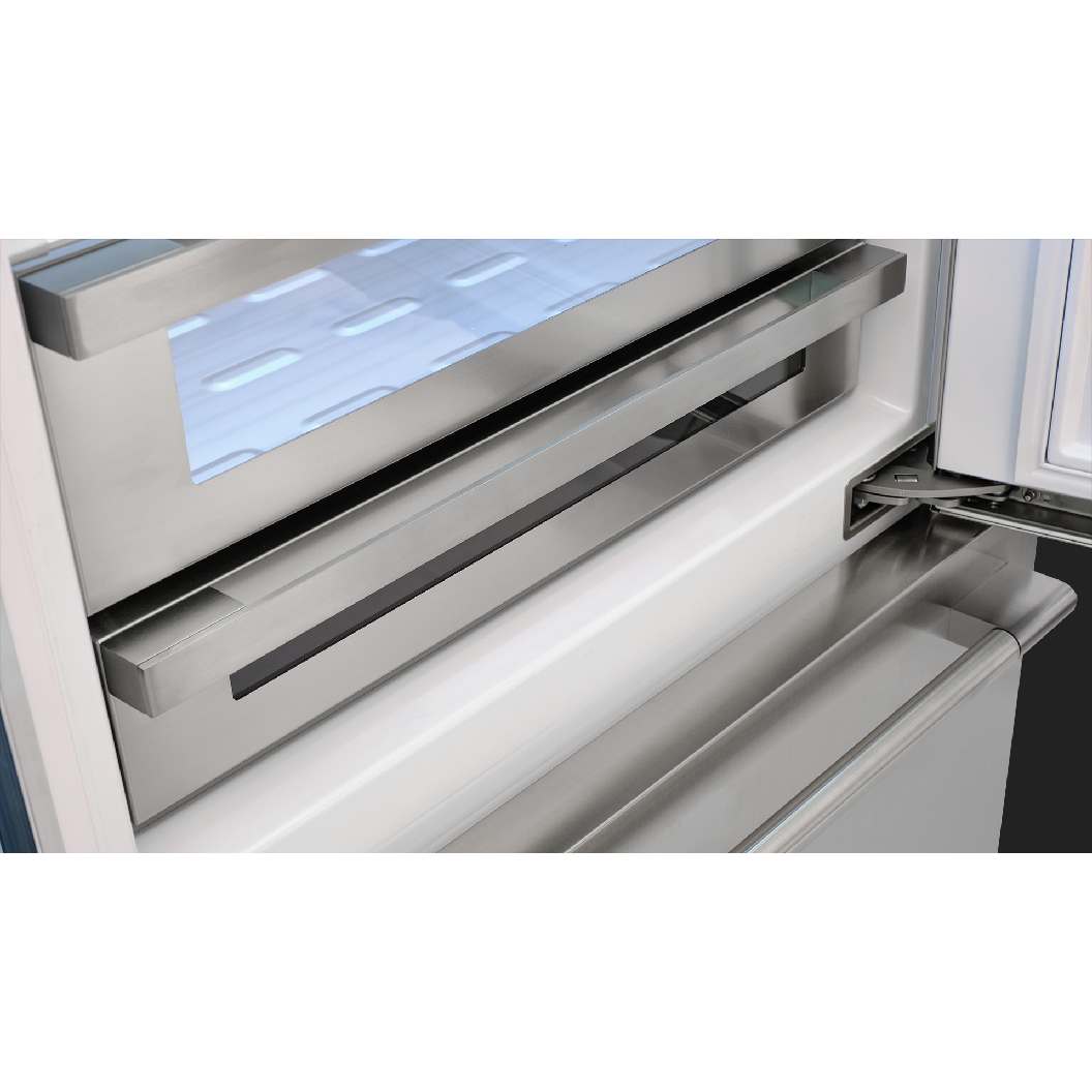 Réfrigérateur à congélateur inférieur profondeur comptoir 36 po, 18,5 pi³ Inox - Sofia Pro