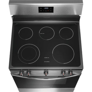 Cuisinière électrique 30 po, 5,3 pi³ Inox avec 5 éléments